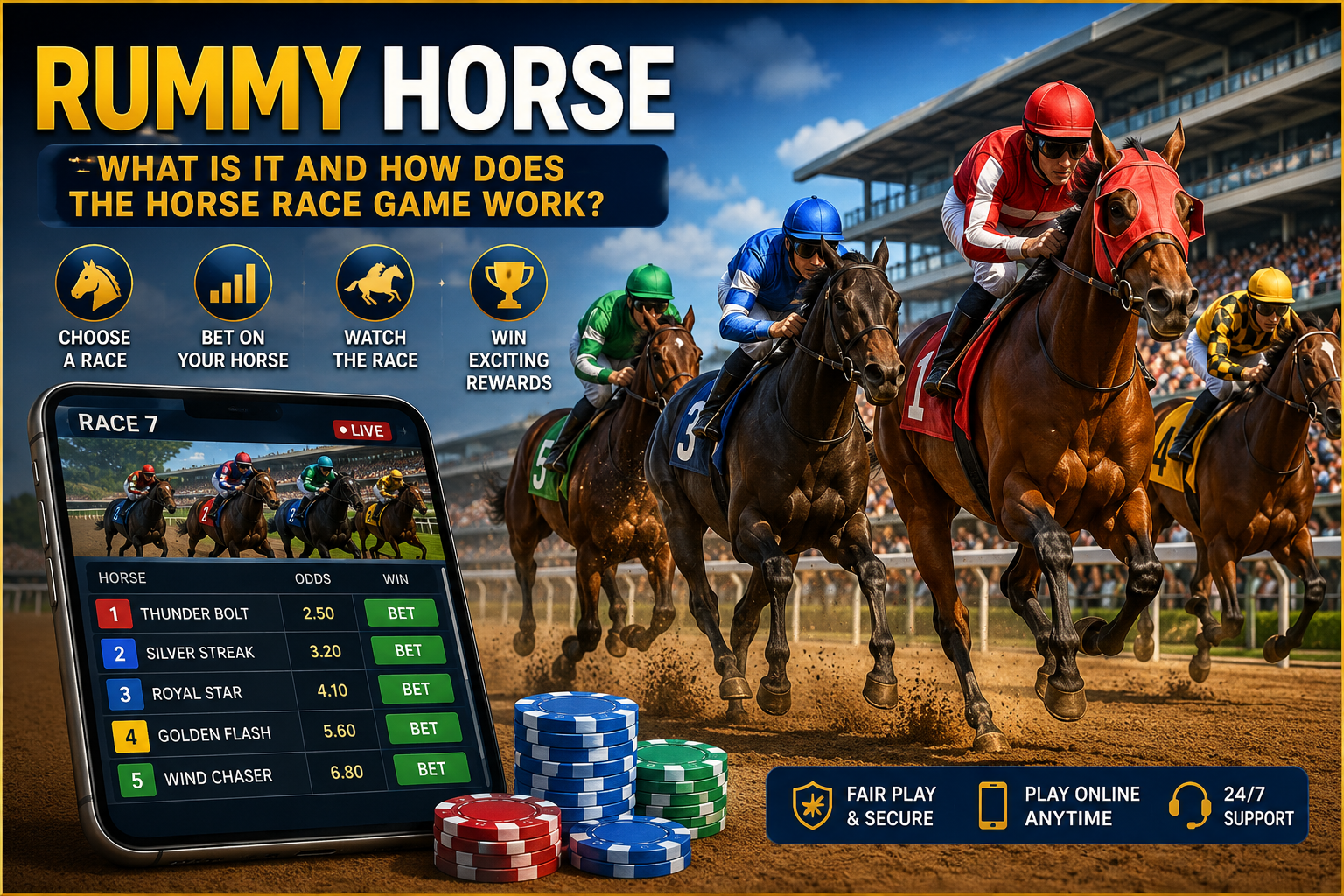 Rummy Horse: What Is It and How Does the Horse Race Game Work?