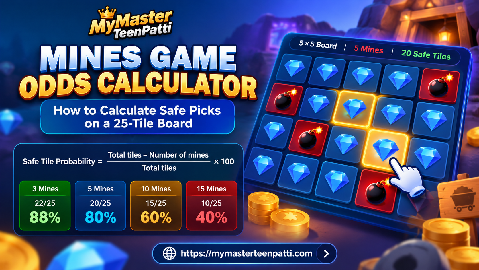 Mines Game Odds Calculator Guide
