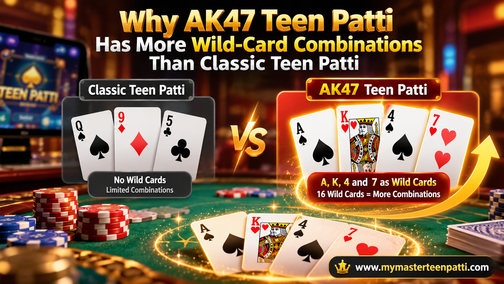 AK47 Teen Patti_ Wild-Card Showdown
